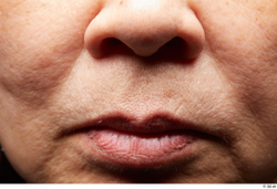 Face Mouth Nose Cheek Skin Woman Asian Chubby Wrinkles Studio photo references